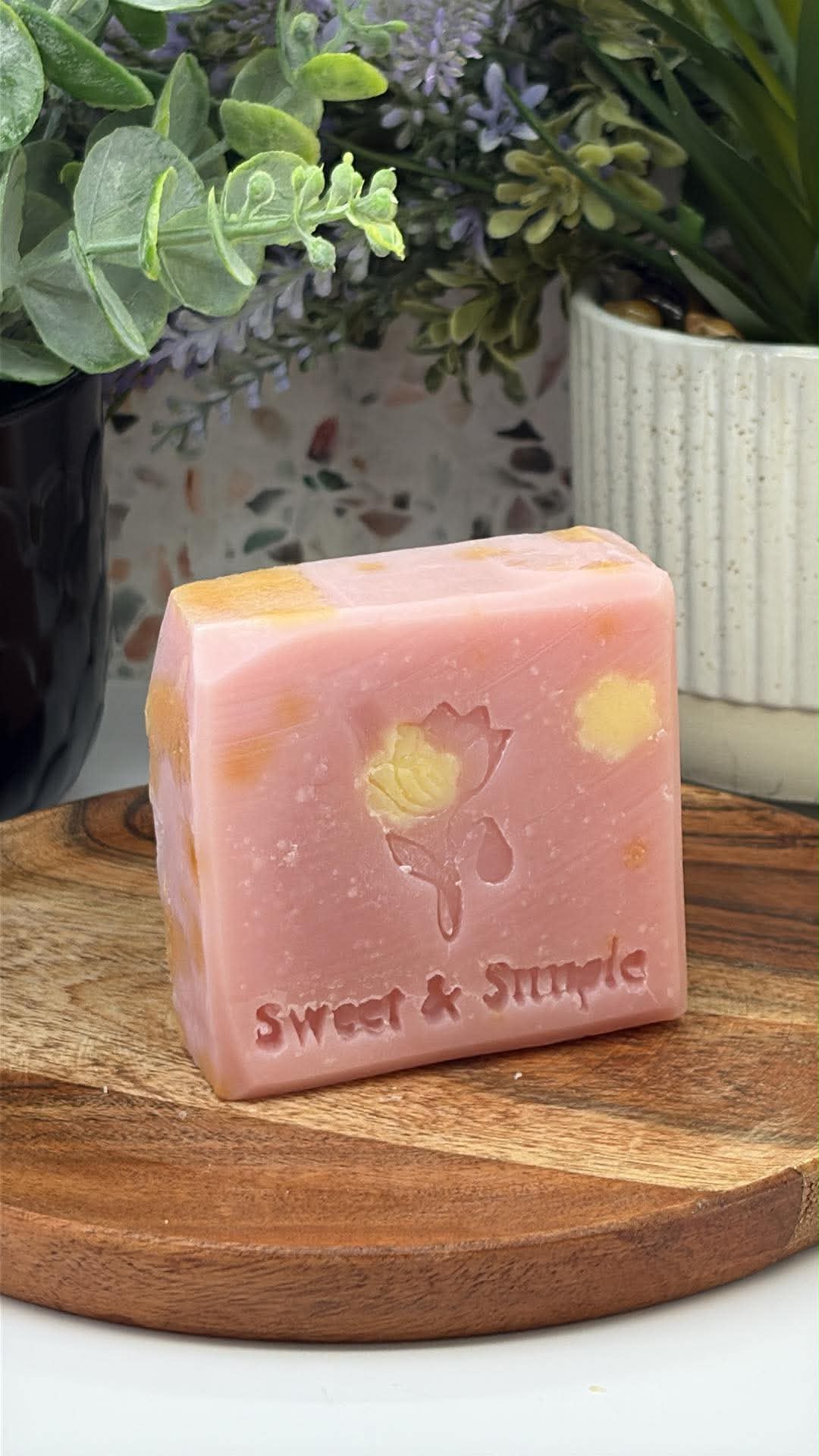 Bubble Gum sweet-scented handmade soap bar — Sweet & Simple Soap, Maine