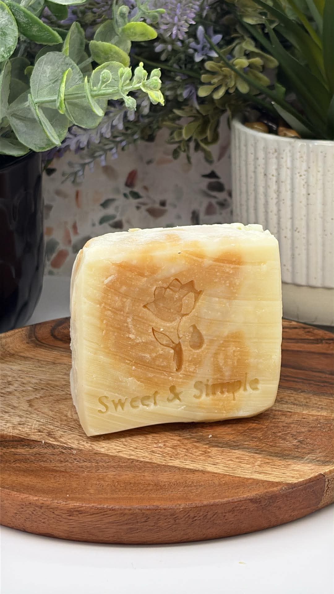 Calming Citrus lavender and orange handmade soap bar — Sweet & Simple Soap, Maine