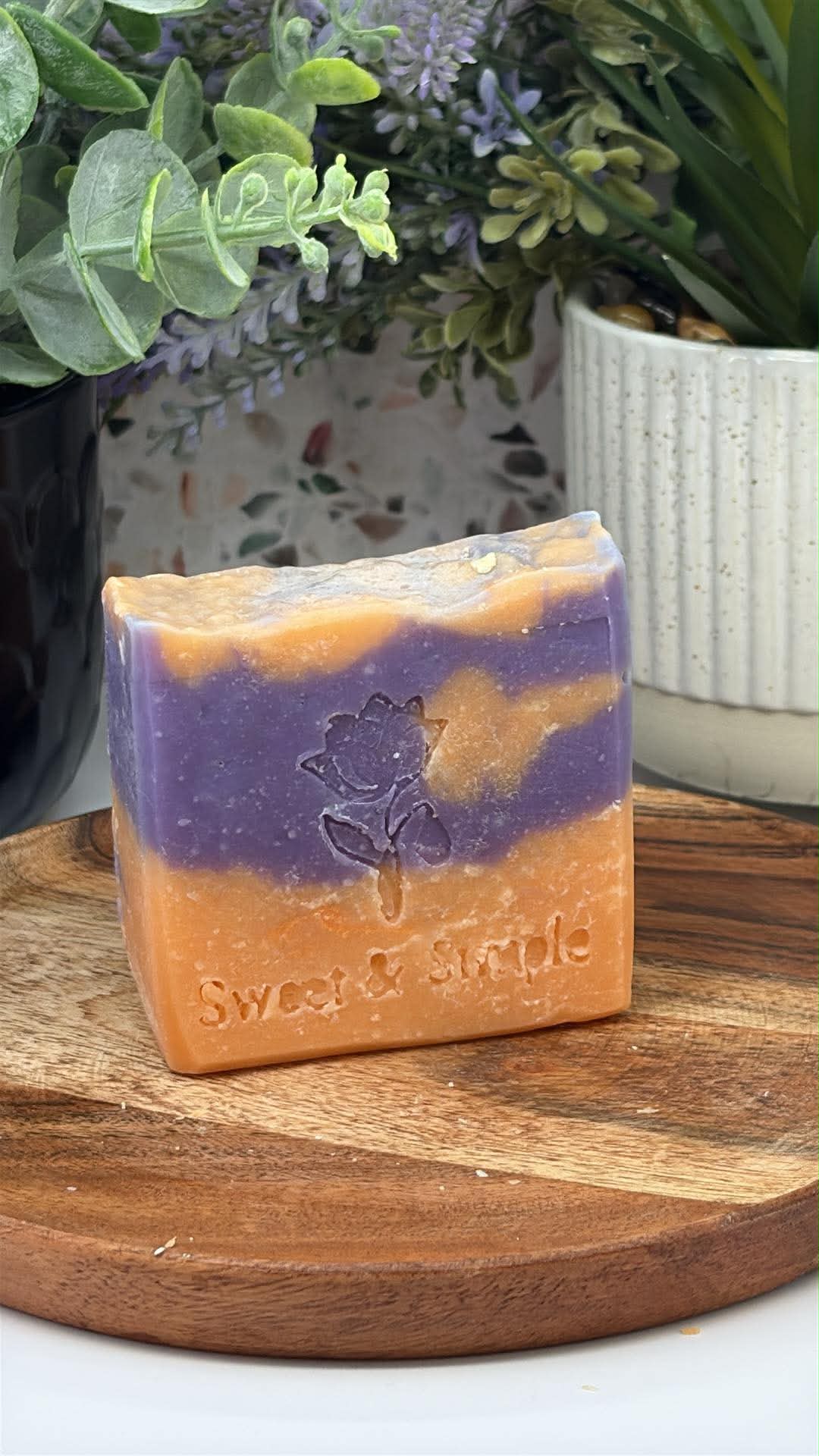 Magnolia Blossom elegant floral handmade soap bar — Sweet & Simple Soap, Maine