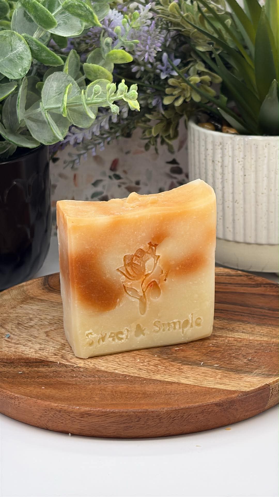 Sauna handmade cold-process soap bar — eucalyptus and birch tar soap by Sweet & Simple Soap