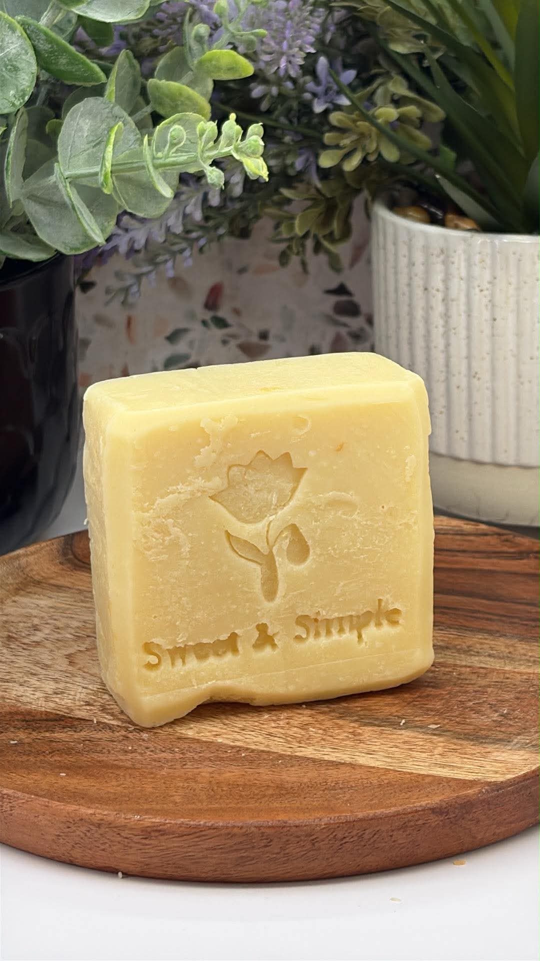 Sunny Squeeze handmade cold-process soap bar — citrus soap by Sweet & Simple Soap, Maine